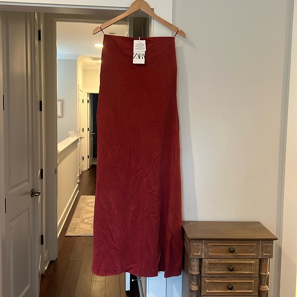 Zara strapless maxi dress